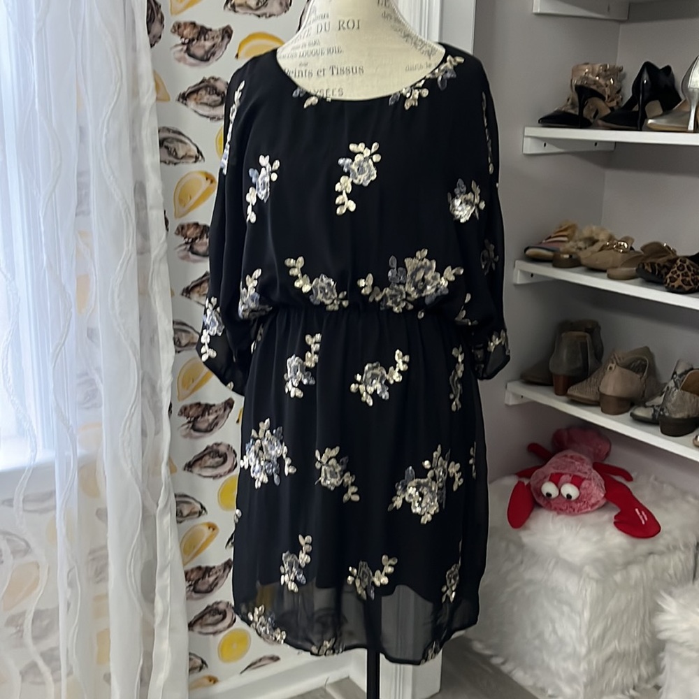 Skies are Blue Sequin Dress